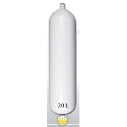 Bouteille en acier 20 L diametre 204 mm 230 Bar