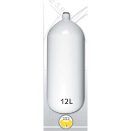 Bouteille en acier 12 L diametre 204 mm 230 Bar