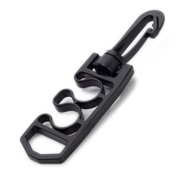 Plastic carabiner for hose attachment