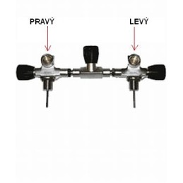 SCUBATECH Ventil manifold 232 Bar - kompletní, kyslíkově čistý divers.cz