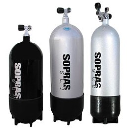 SCUBA Tank15 L 200 bar Daimeter 203 mm, Sopras sub