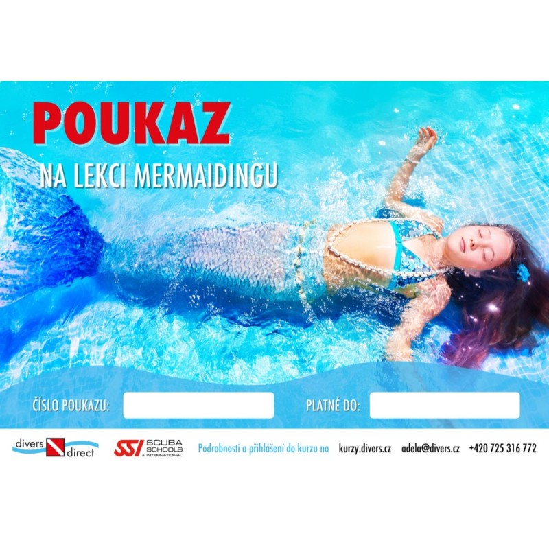 DIVERS DIRECT Poukaz - Mořskou pannou na zkoušku divers.cz