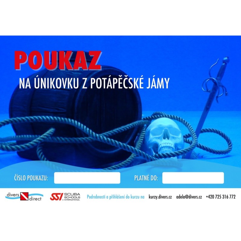 DIVERS DIRECT Poukaz na potápěčskou únikovku divers.cz