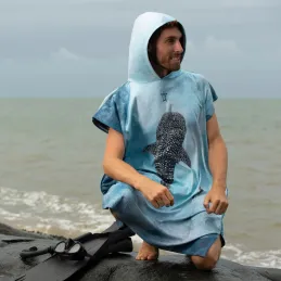 Uterák Poncho na prebaľovanie - Whale Shark