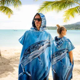 Pončo Changing Poncho Towel - Humpback Whale