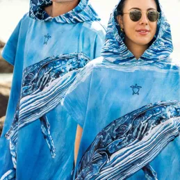 Pončo Changing Poncho Towel - Humpback Whale