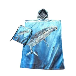 Pončo Changing Poncho Towel - Humpback Whale