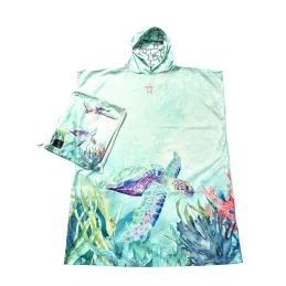 Poncho Changing Poncho Towel - Turtle