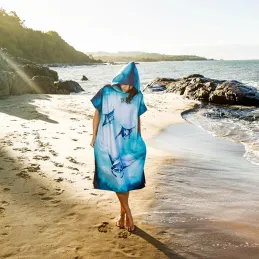 Pončo Changing Poncho Towel - Manta Ray