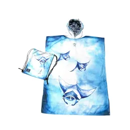 Pončo Changing Poncho Towel - Manta Ray
