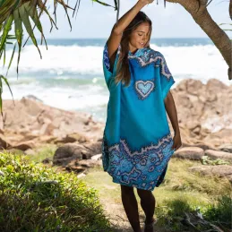 Pončo Changing Poncho Towel - Reef Love S/M
