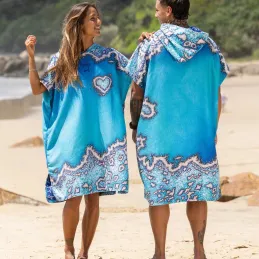 Pončo Changing Poncho Towel - Reef Love S/M