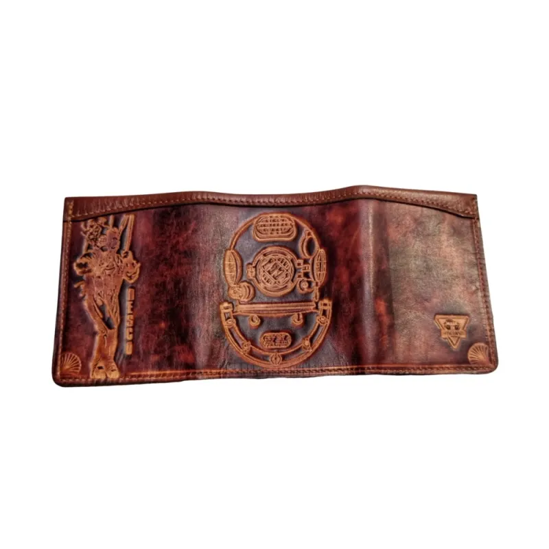 Cartera de piel con logotipo Mark V Cartera de piel con logotipo Mark V