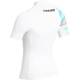 T-shirt Rashguard Cressi Aaquamarine, short sleeve