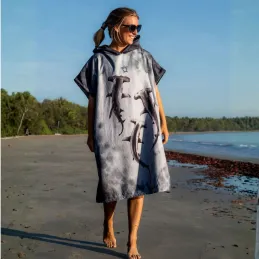Poncho Wickelponcho Handtuch - Schildkröte