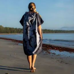 Poncho Wickelponcho Handtuch - Schildkröte