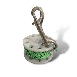 Cívka 20m s nerezovou karabinou 100mm Divers Direct|DIVERS DIRECT|Divers Direct