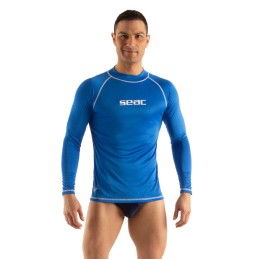 Chemise de protection a manches longues pour hommes Seac Sub T-SUN bleu