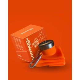 Hydrate anywhere with our new SEAWAG foldable silicone water bottle!